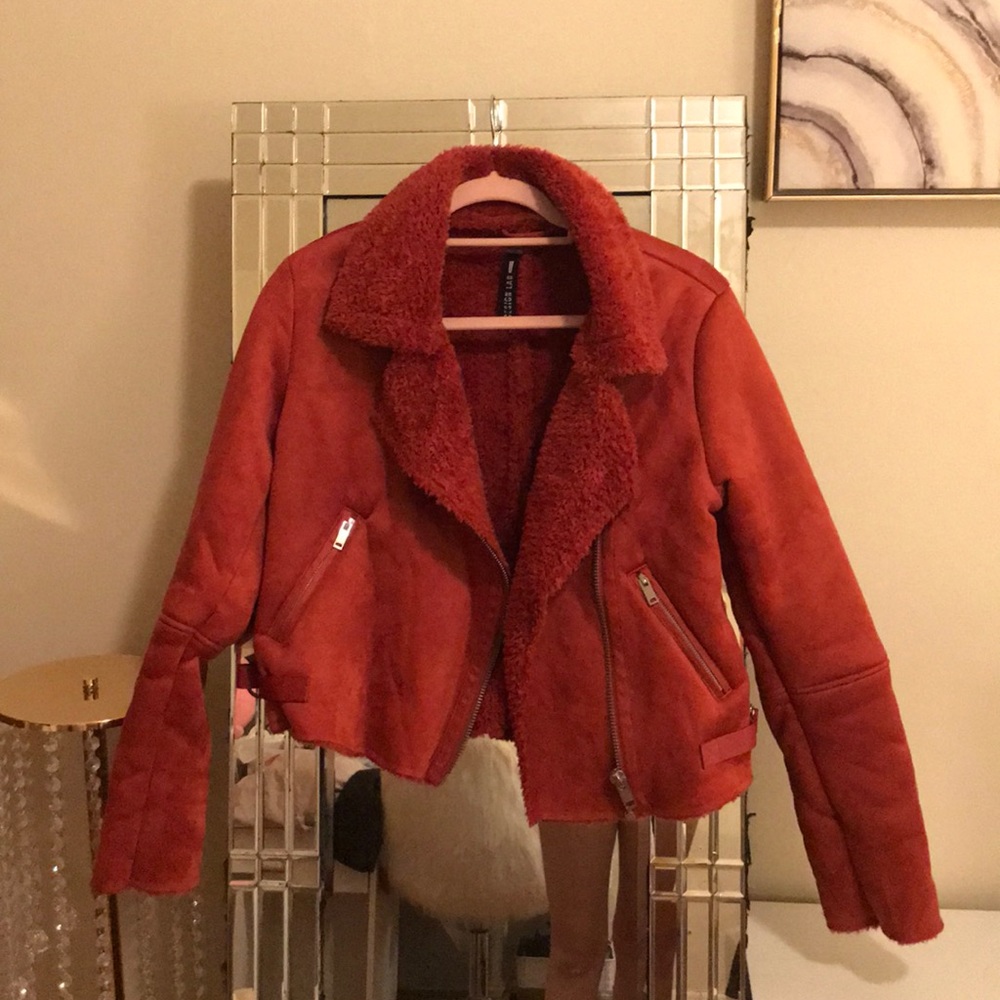 Design Lab Lord & Taylor Large Fur Jacket